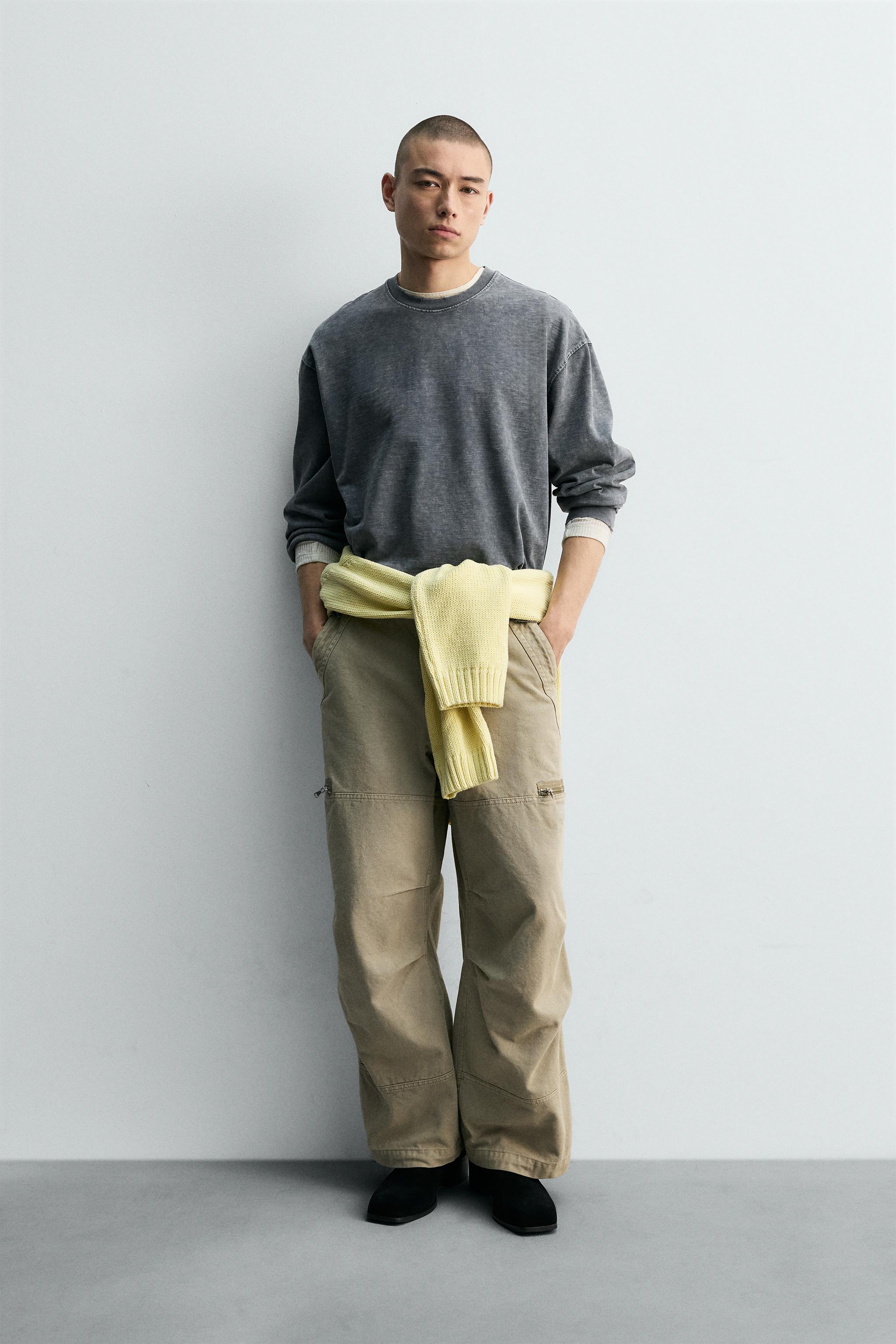 RIPPED EFFECT STRUCTURED T-SHIRT